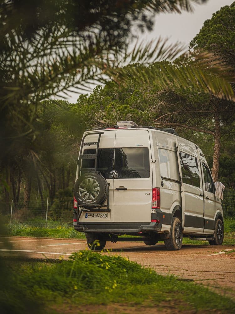 Aluminiowa Mocowanie koła zapasowego z drabinką thumbnail 2