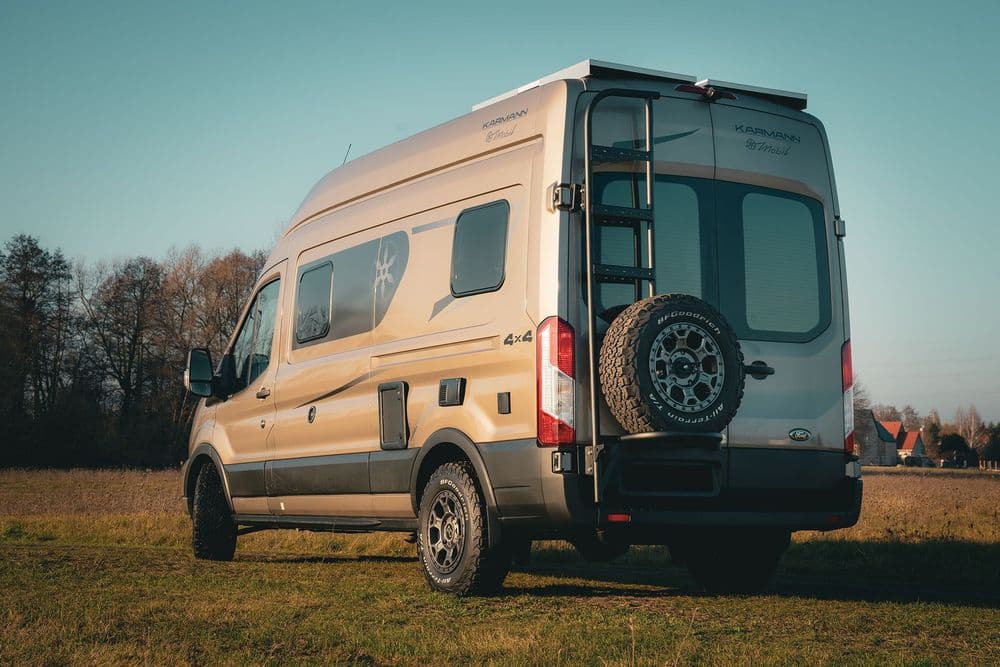 Aluminiowe Mocowanie koła z drabinką Transit mk8 thumbnail 3