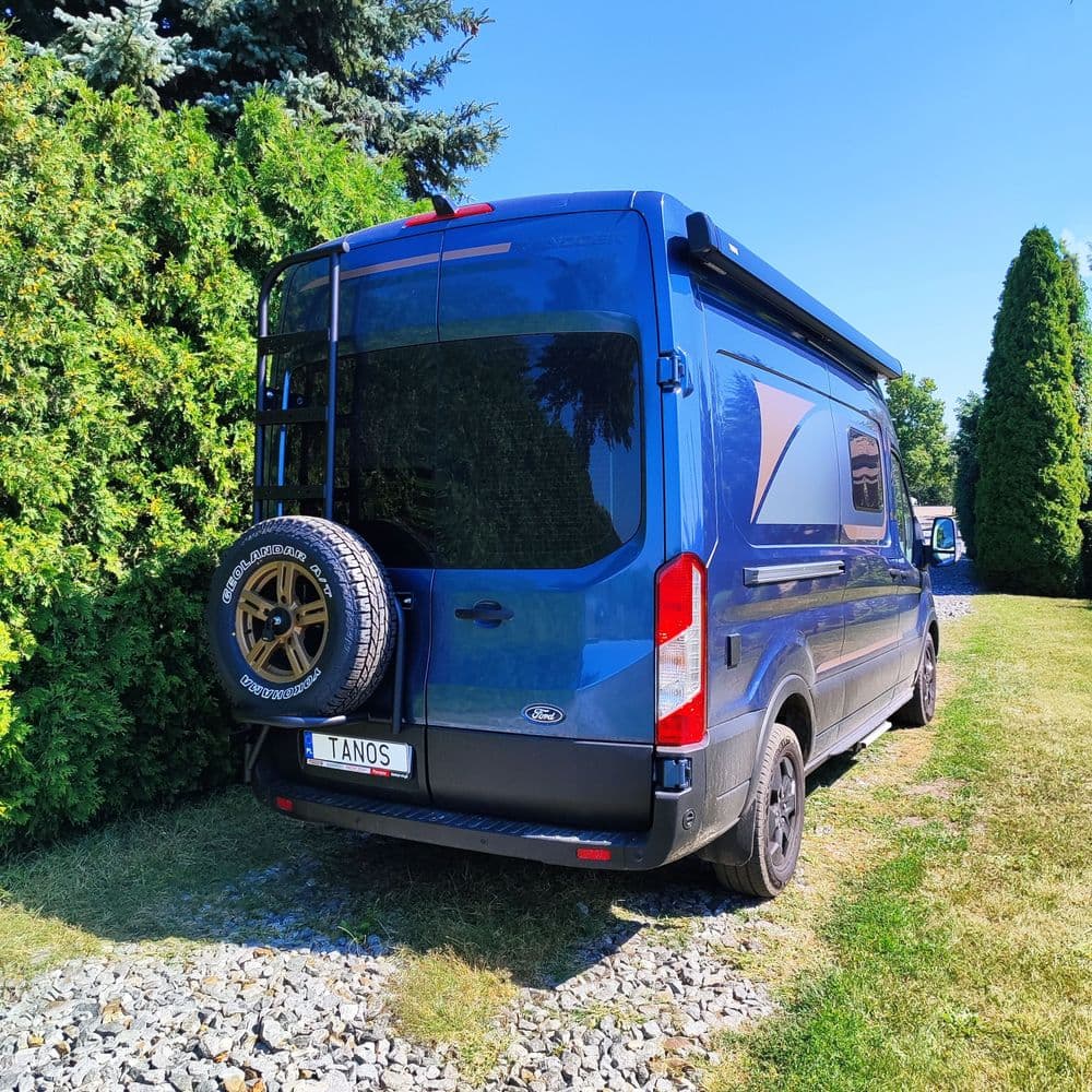 Aluminiowe Mocowanie koła z drabinką Transit mk8 thumbnail 11