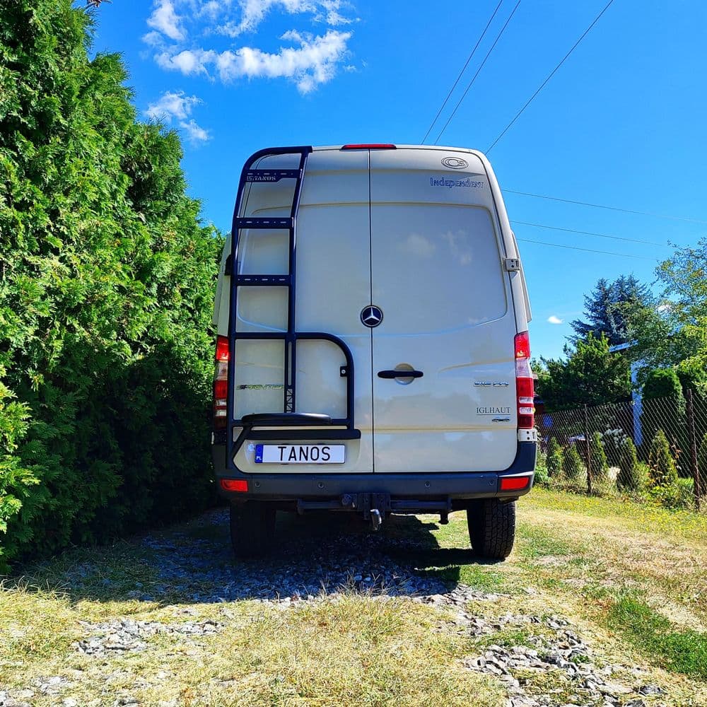 Aluminiowe mocowanie koła zapasowego z drabinką thumbnail 2